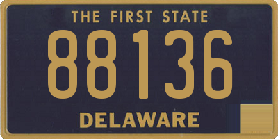 DE license plate 88136