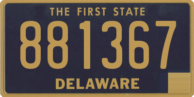 DE license plate 881367