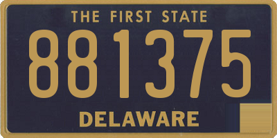 DE license plate 881375