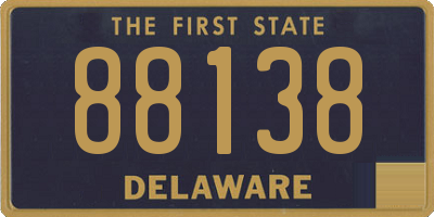 DE license plate 88138