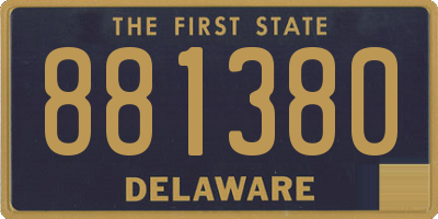 DE license plate 881380