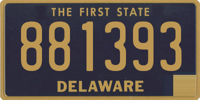 DE license plate 881393