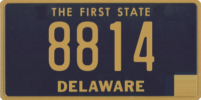 DE license plate 8814