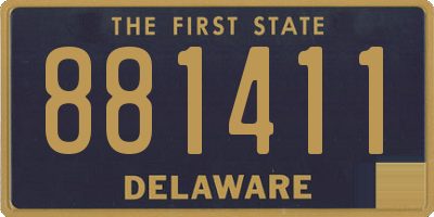 DE license plate 881411