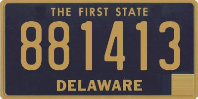 DE license plate 881413