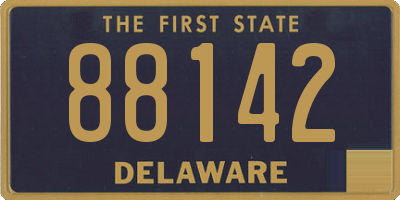 DE license plate 88142