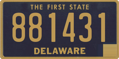 DE license plate 881431