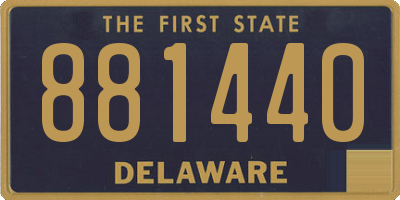 DE license plate 881440