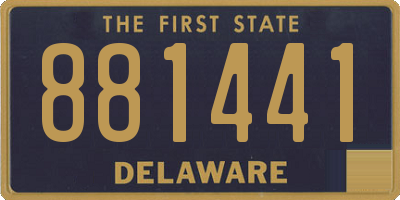 DE license plate 881441