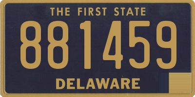 DE license plate 881459
