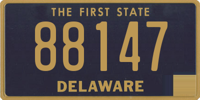 DE license plate 88147