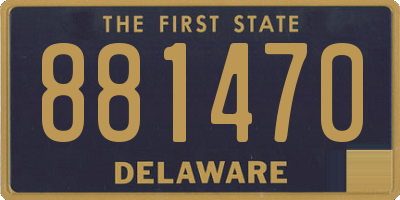 DE license plate 881470