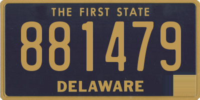 DE license plate 881479