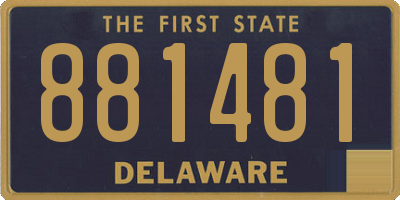 DE license plate 881481