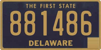 DE license plate 881486