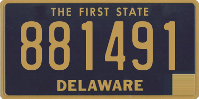 DE license plate 881491