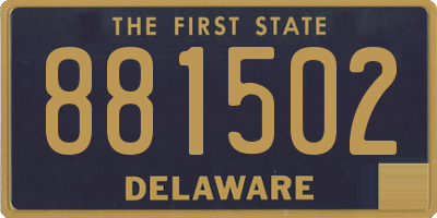 DE license plate 881502