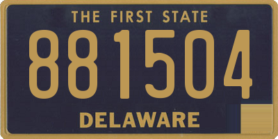 DE license plate 881504