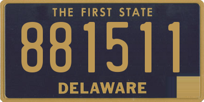 DE license plate 881511