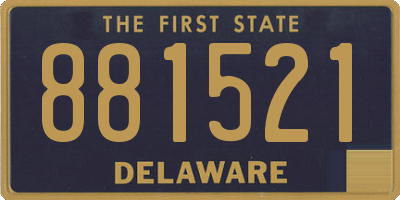 DE license plate 881521