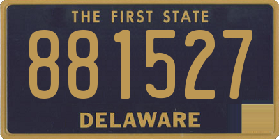 DE license plate 881527