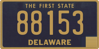 DE license plate 88153