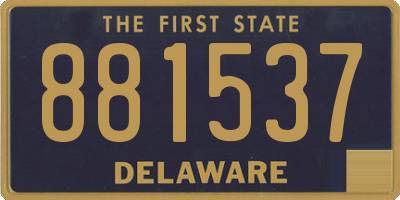DE license plate 881537