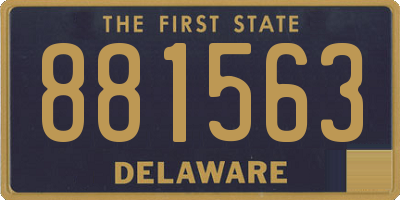 DE license plate 881563