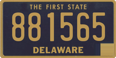 DE license plate 881565