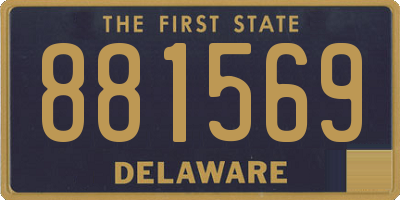 DE license plate 881569