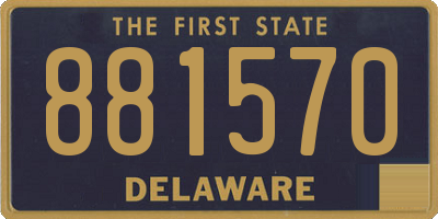 DE license plate 881570