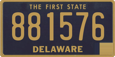 DE license plate 881576
