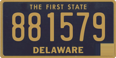 DE license plate 881579