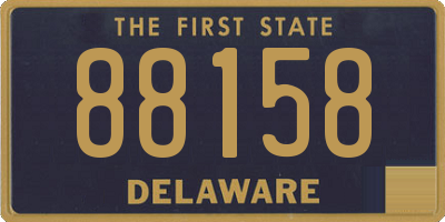 DE license plate 88158