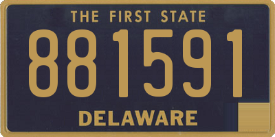 DE license plate 881591