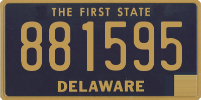 DE license plate 881595
