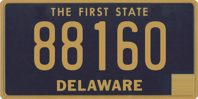 DE license plate 88160