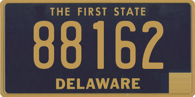 DE license plate 88162
