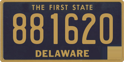 DE license plate 881620