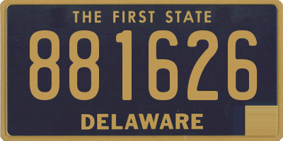 DE license plate 881626