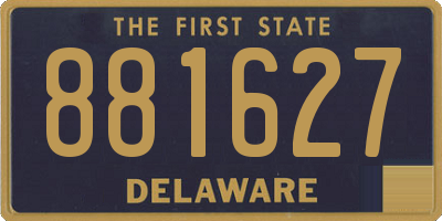DE license plate 881627