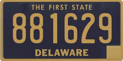DE license plate 881629