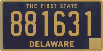 DE license plate 881631