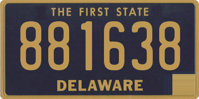 DE license plate 881638