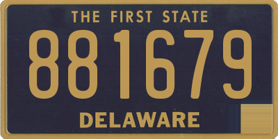 DE license plate 881679