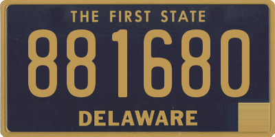 DE license plate 881680