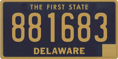 DE license plate 881683