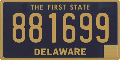 DE license plate 881699