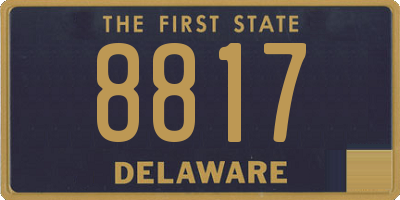 DE license plate 8817