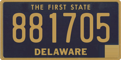 DE license plate 881705